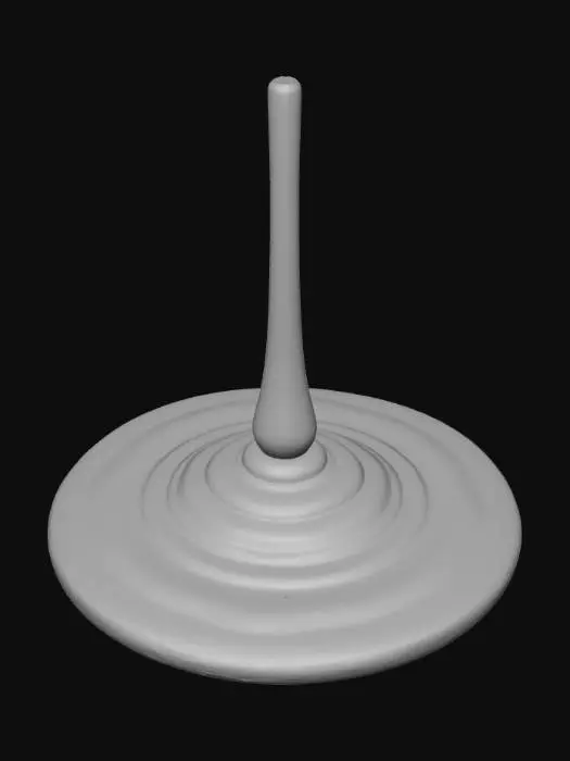 3D model for Flat Dripping paint off counter, dripping paint only.