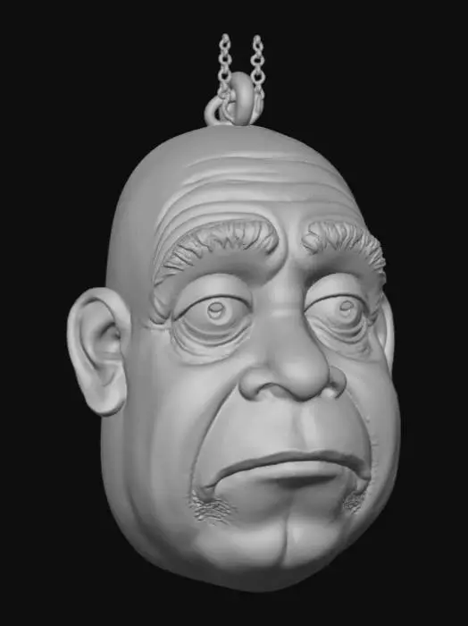 3D model for Im tired pendant, no chain