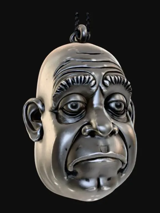 3D model for Im tired pendant, no chain