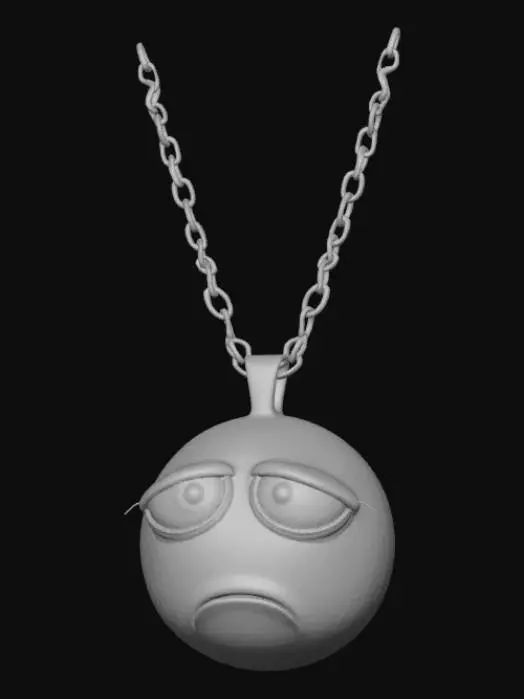3D model for Im tired pendant