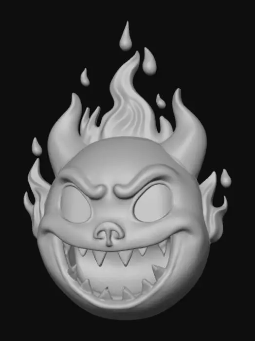 3D model for Hellfire Emoticon