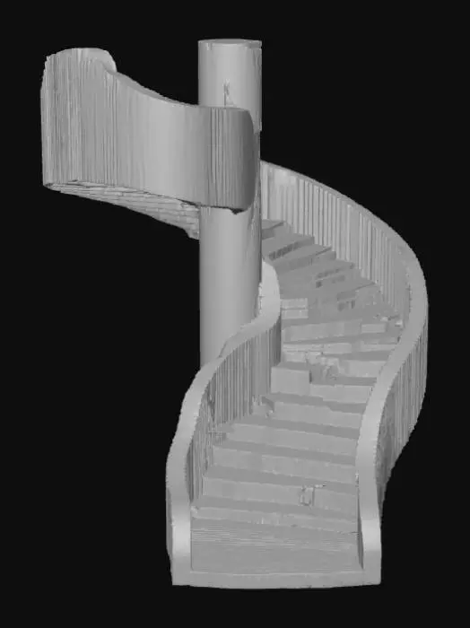 3D model for Low detail, winding slide