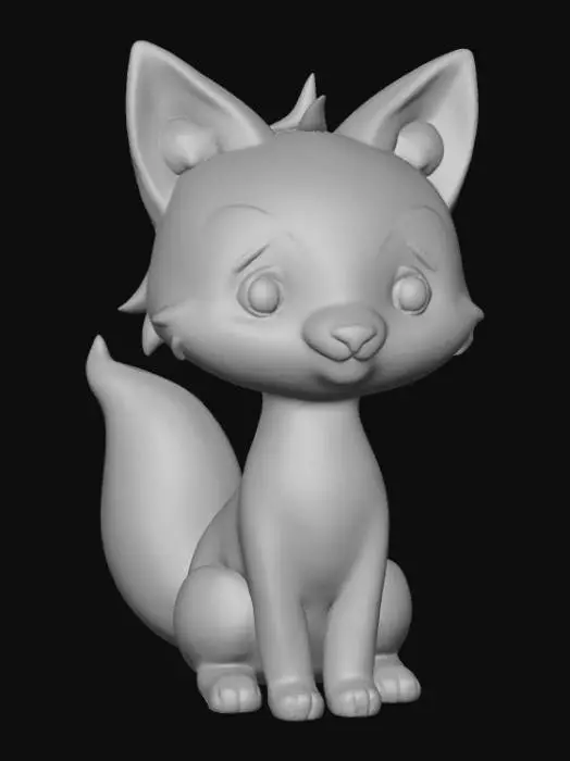 3D model for Low Detail, animal pendant, charm, no chain