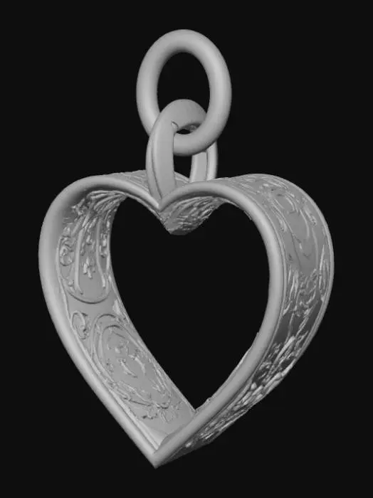 3D model for High Detail, pendant charm, The missing piece, no chain