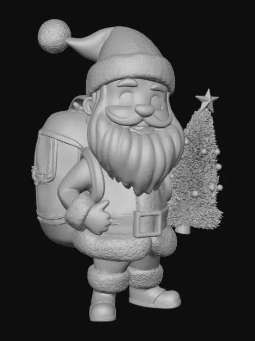 3D model for High detail, Extravagant, Santa Claus Funko Pop