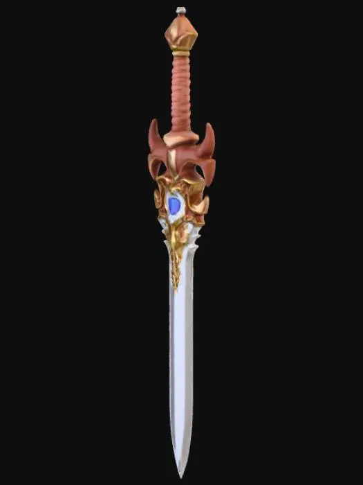3D model for High detail, legendary, anime, extravagant, Artifact weapon