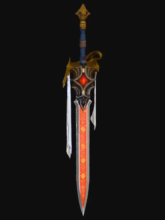 3D model for High detail, legendary, anime, extravagant, Artifact weapon