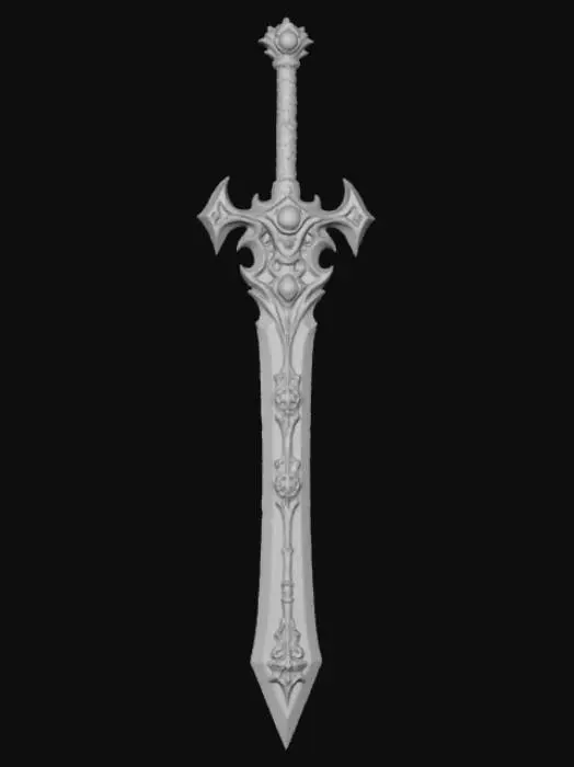 3D model for High detail, legendary, anime, extravagant, Artifact weapon