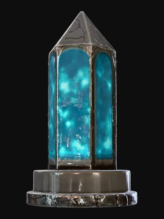 3D model for High detail, fantasy, teleportation stone.