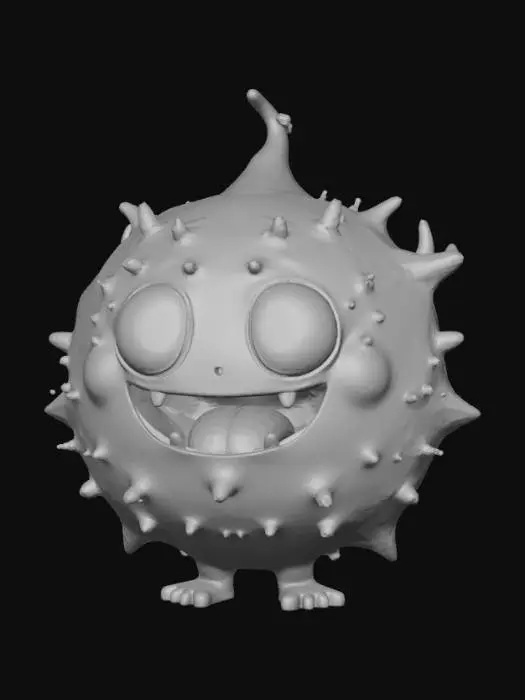 3D model for Spherical slime monster