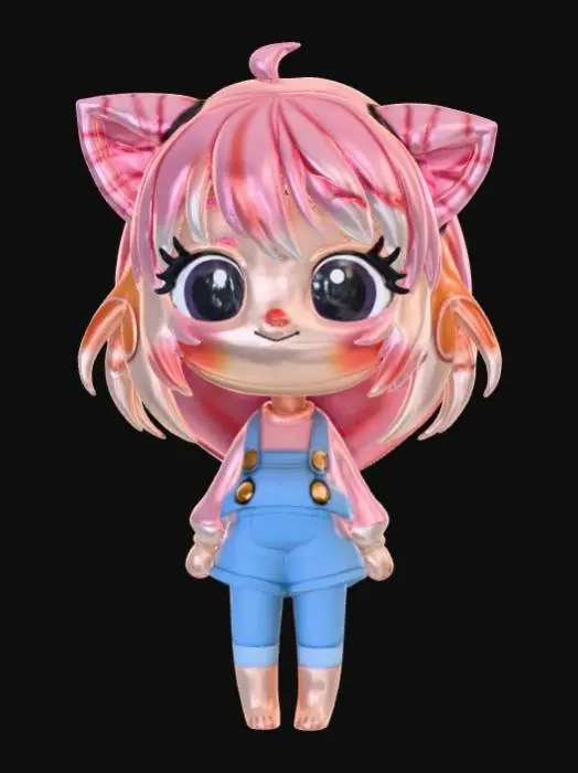 3D model for Simple detail, plain, kolala, kawaii, chibi