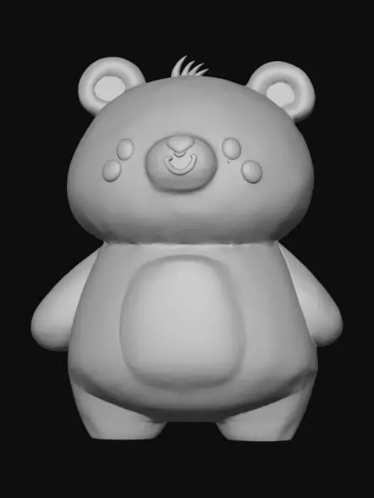 3D model for Smooth Simple detail, plain, kolala bear