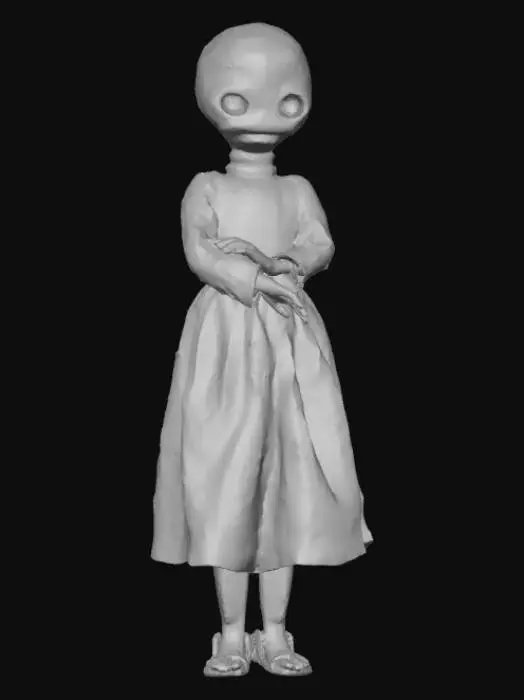 3D model for Low Detail, simple, horror charm, no chain