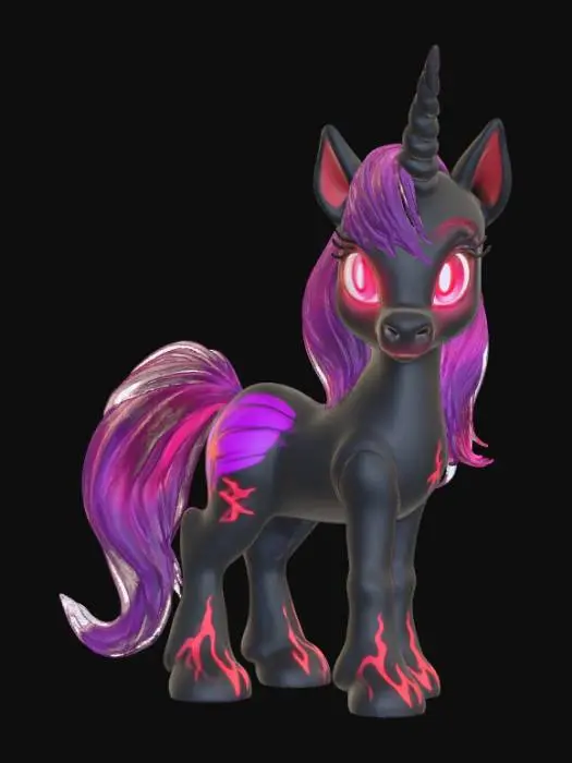 3D model for Demon my little pony