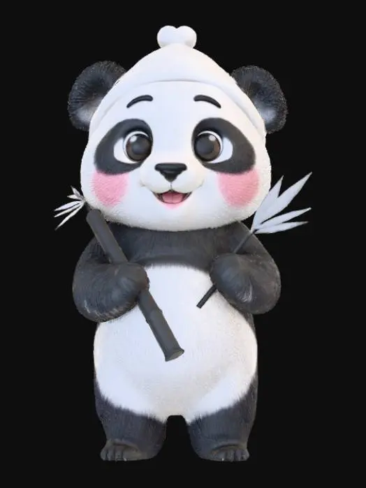 3D model for Panda Emoticon