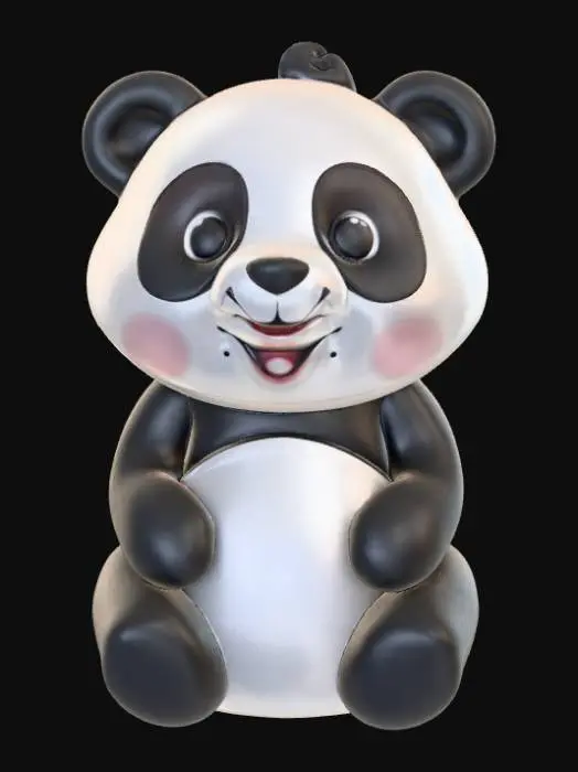 3D model for Panda Emoticon