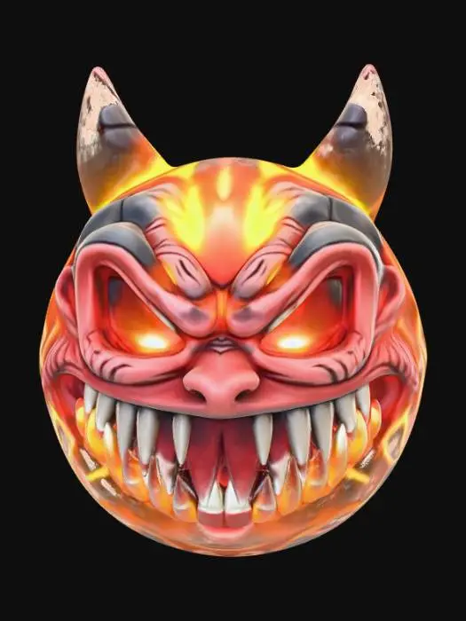 3D model for Hellfire Emoticon