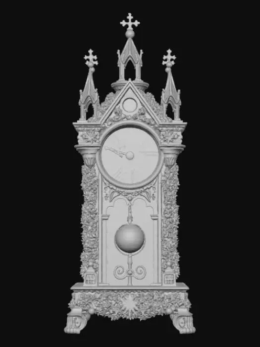3D model for High detail, christmas, with gothic clockwork design, #Christmas2025#