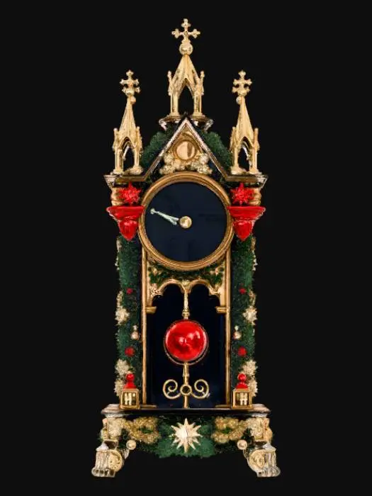 3D model for High detail, christmas, with gothic clockwork design, #Christmas2025#
