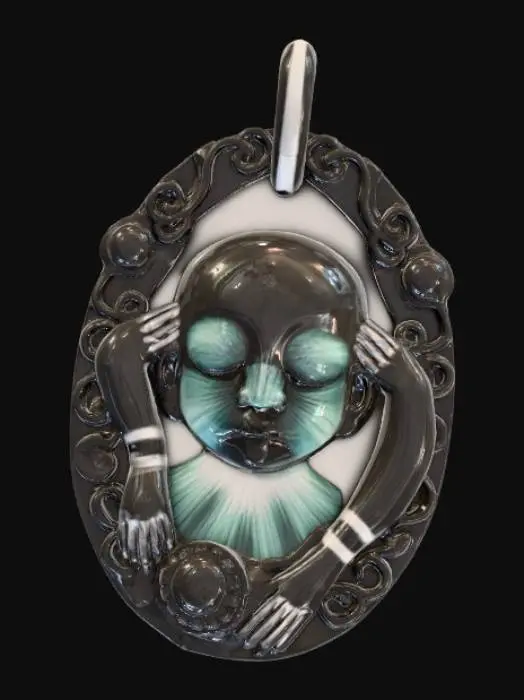 3D model for Im tired pendant