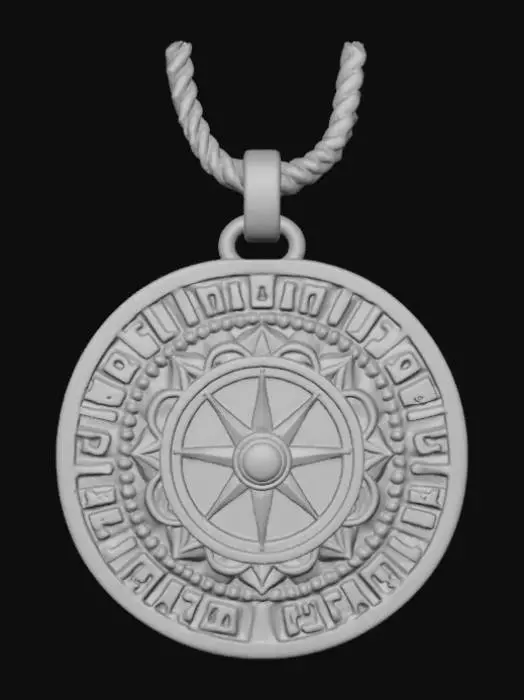 3D model for Im tired pendant, no chain