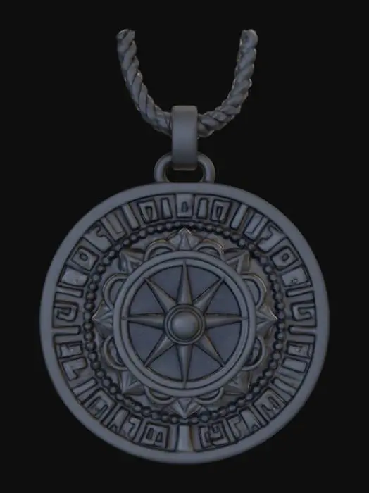3D model for Im tired pendant, no chain