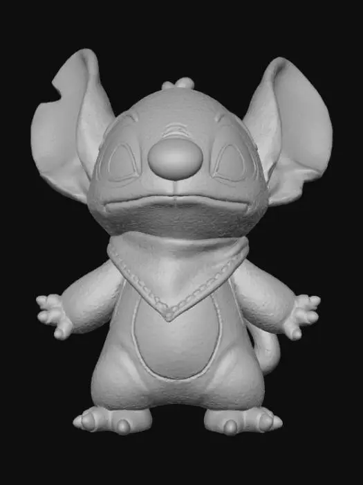 3D model for High detail, Stitch Face, broach only.