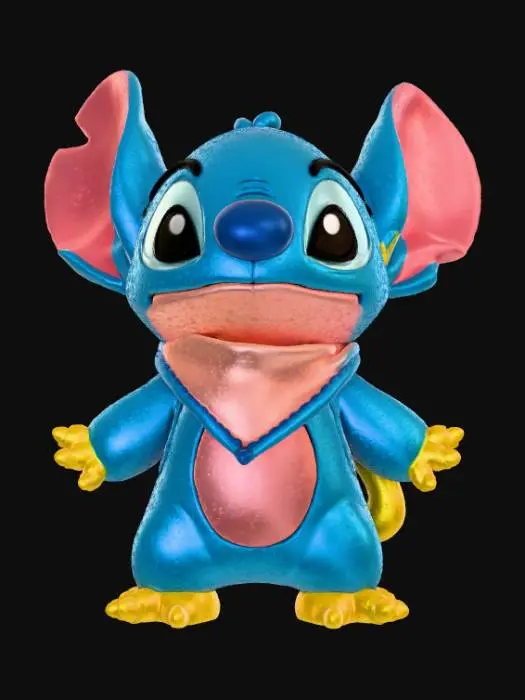 3D model for High detail, Stitch Face, broach only.