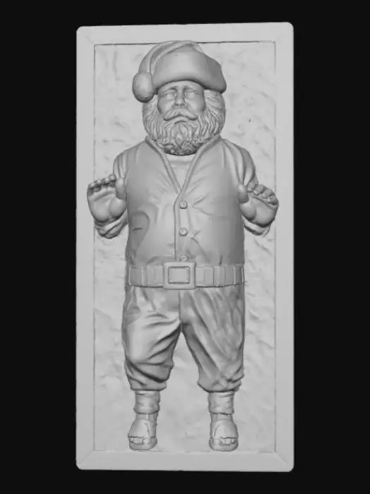 3D model for Frozen Claus in Carbonite