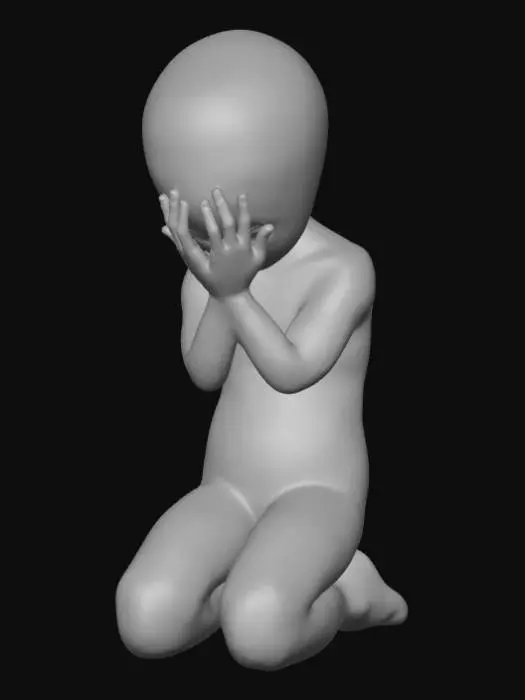 3D model for High detail, heart felt, "I'm Sorry"
