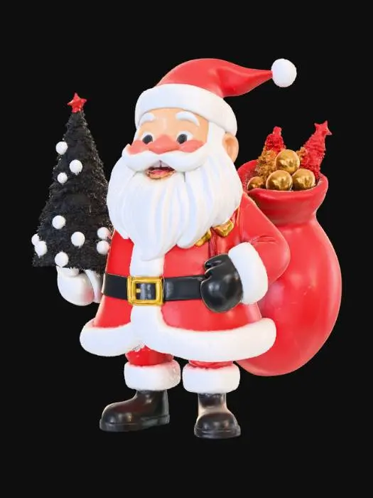 3D model for High detail, Extravagant, Santa Claus Funko Pop