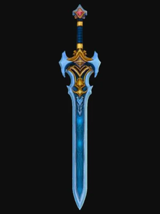 3D model for High detail, legendary, anime, extravagant, Artifact weapon