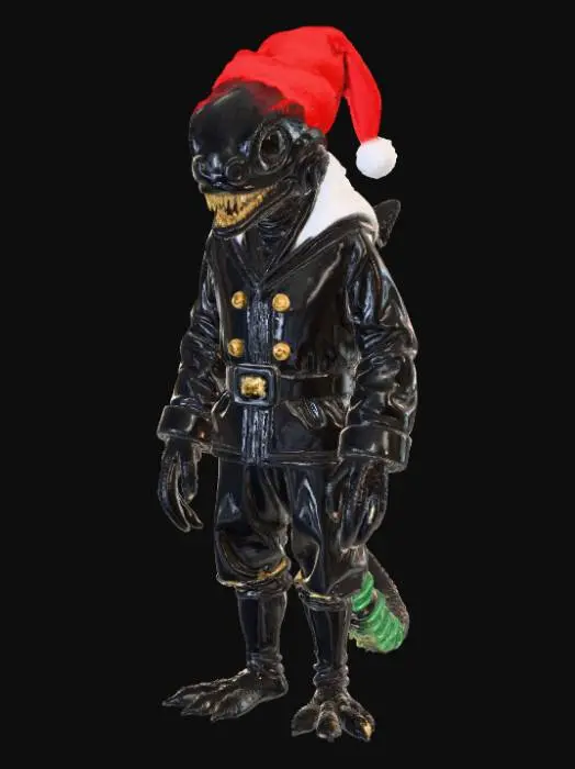 3D model for High detailed, Xenomorphic, Christmas, Tabletop Decoration.