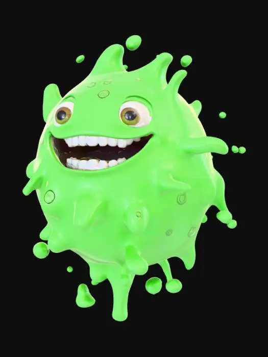 3D model for Spherical slime monster