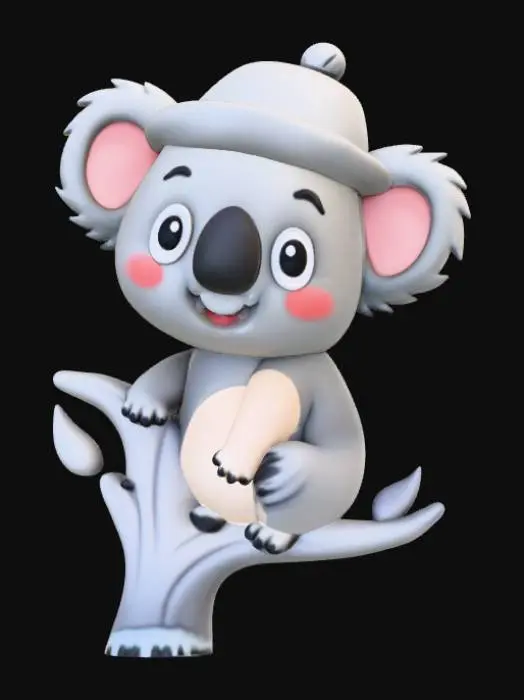 3D model for Simple detail, plain, kolala, kawaii, chibi