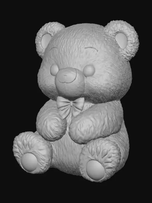 3D model for Smooth Simple detail, plain, kolala bear