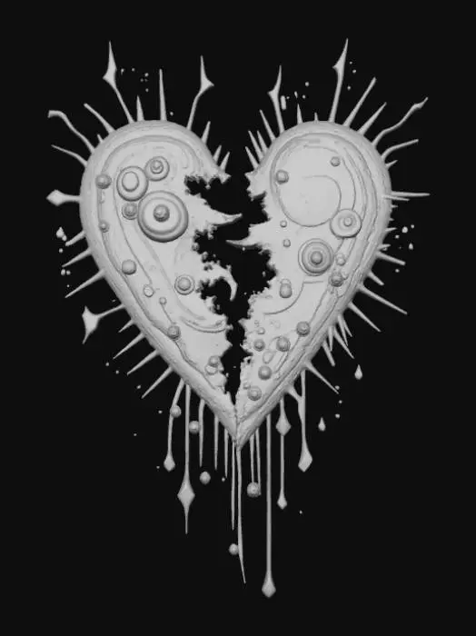 3D model for Heart Breaking Confusion, Music Band Logo