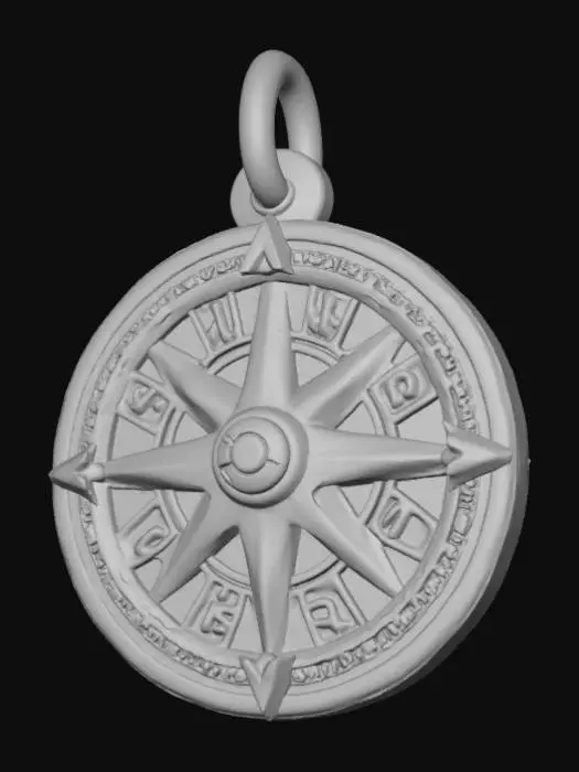 3D model for High Detail, pendant charm, The missing piece, no chain
