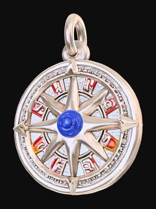 3D model for High Detail, pendant charm, The missing piece, no chain