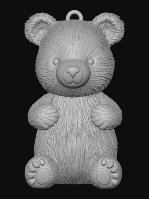 3D model for Low Detail, animal pendant, charm, no chain