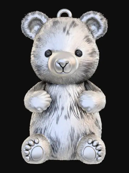 3D model for Low Detail, animal pendant, charm, no chain