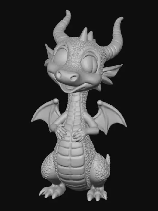 3D model for Dragon Emoticon