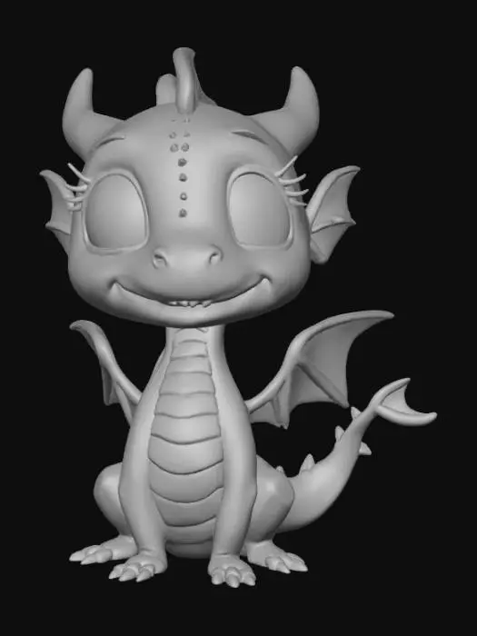 3D model for Dragon Emoticon