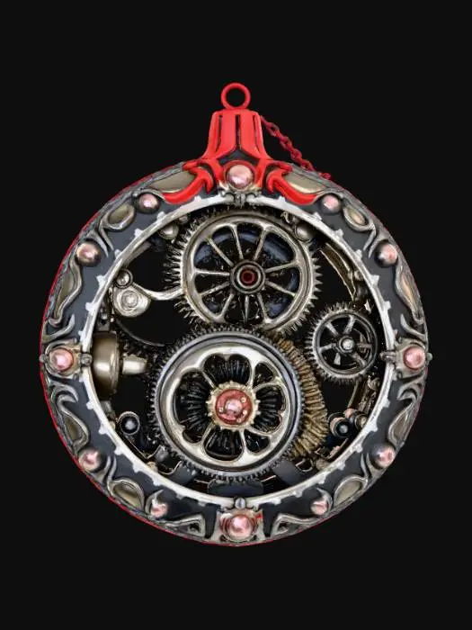 3D model for High detail, christmas, with gothic clockwork design, #Christmas2025#