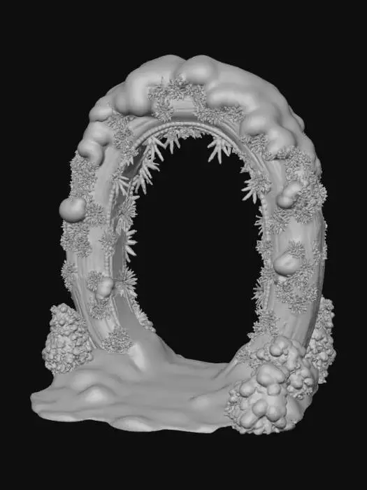 3D model for High deatil, magical, christmas portal to the north pole