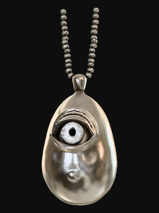 3D model for Im tired pendant, no chain