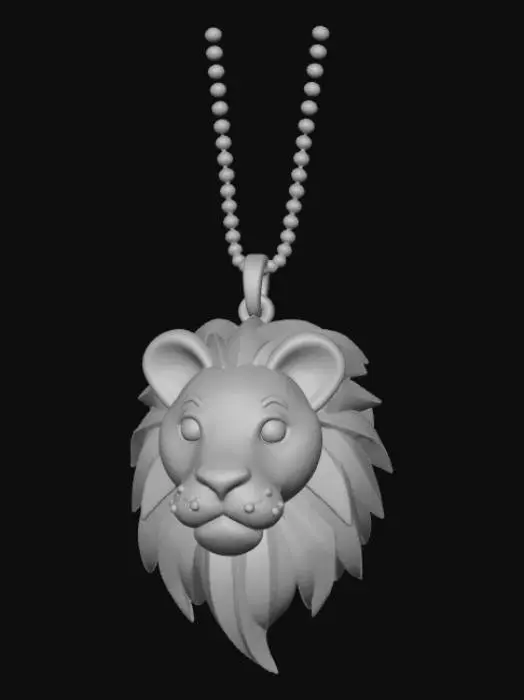 3D model for Low Detail, animal pendant, charm, no chain