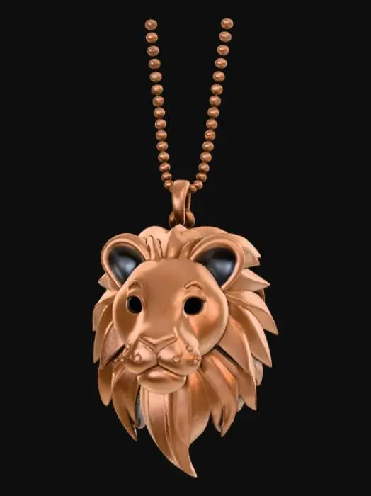 3D model for Low Detail, animal pendant, charm, no chain