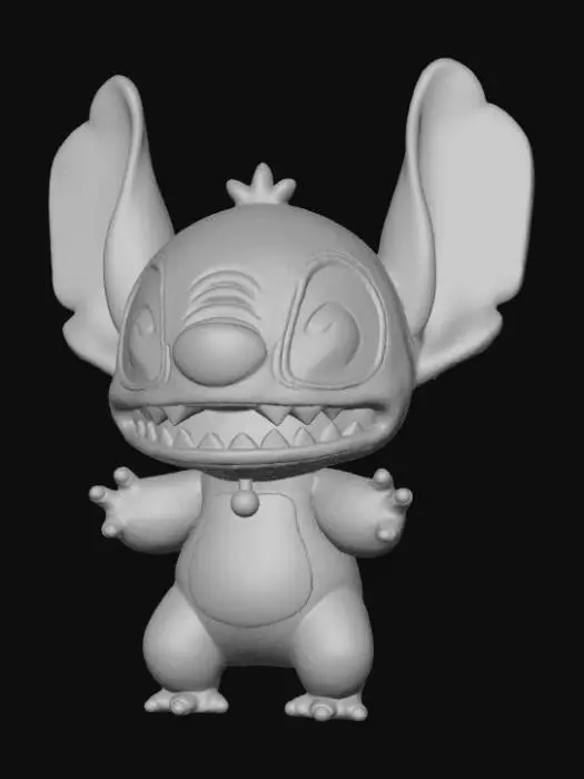 3D model for High detail, Stitch Face, broach only.