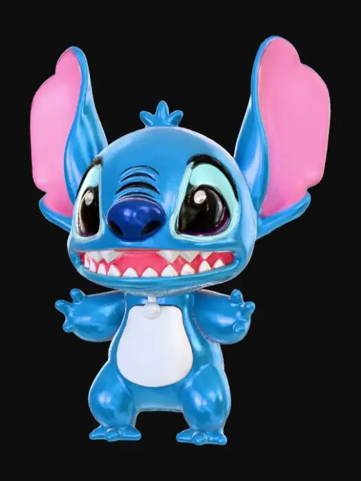 3D model for High detail, Stitch Face, broach only.